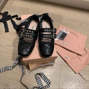 COPY - Miu Miu Black Ballerina Flats